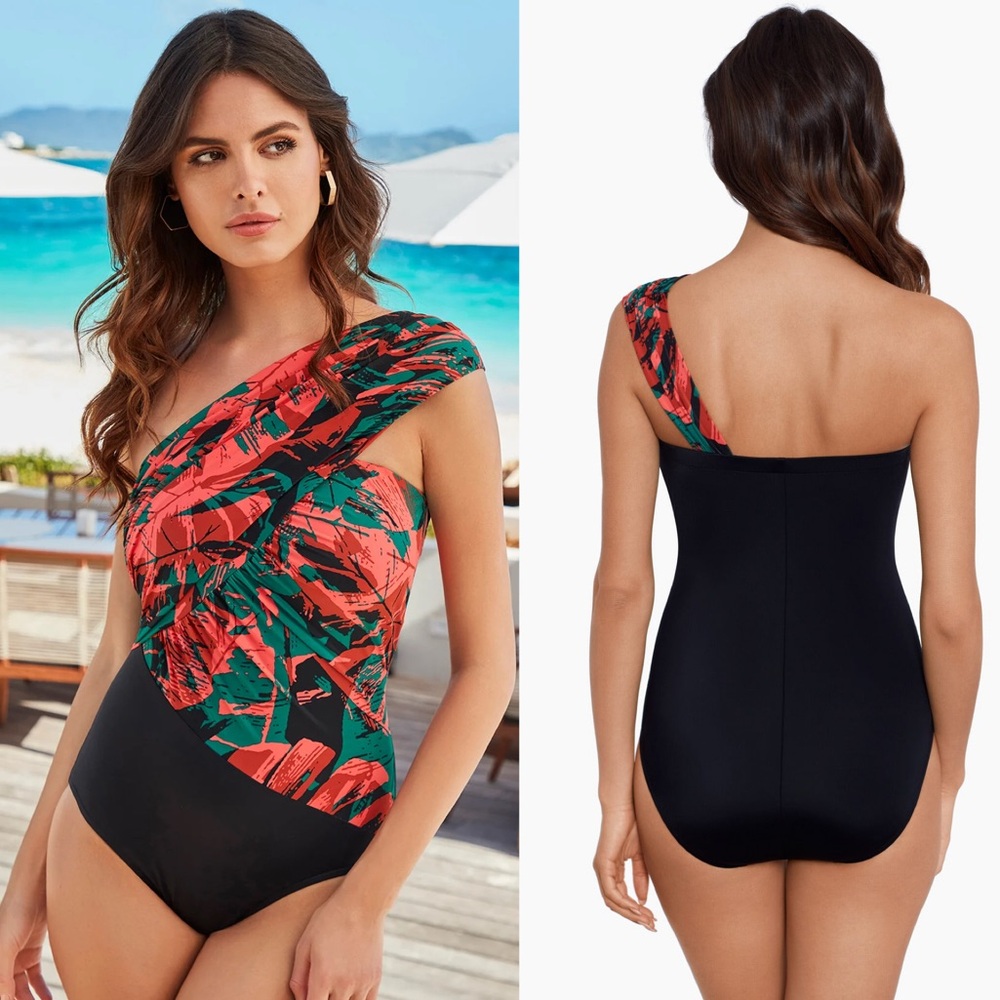 Magicsuit Goddess One Piece in Livin Lush One Piece Swimsuit Slimming Size 8 NEW